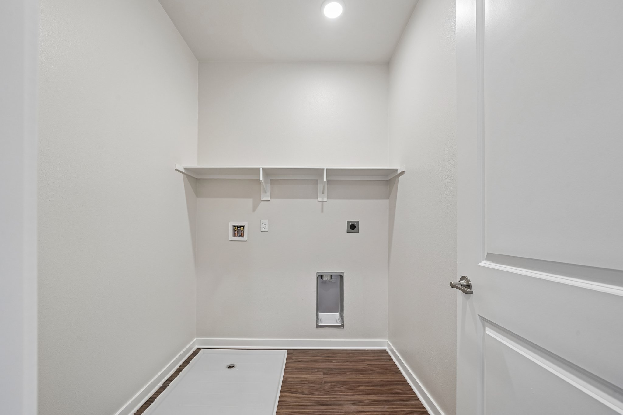 A room with white walls.