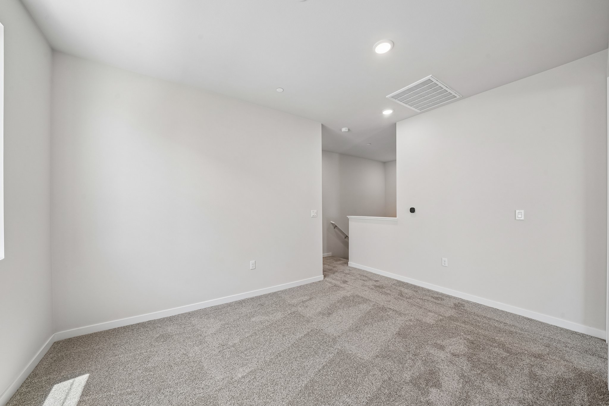 A room with white walls.