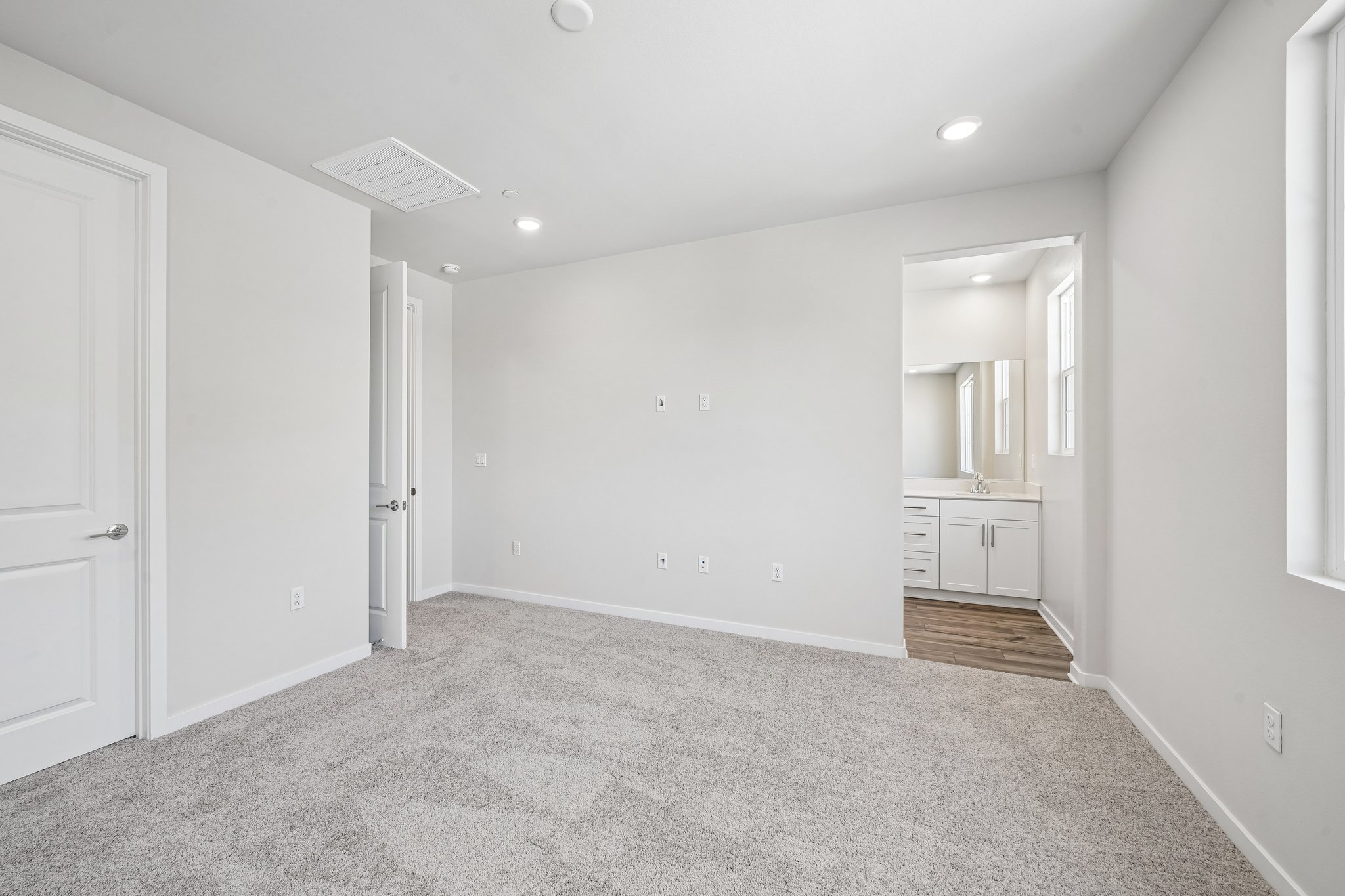 A room with white walls.