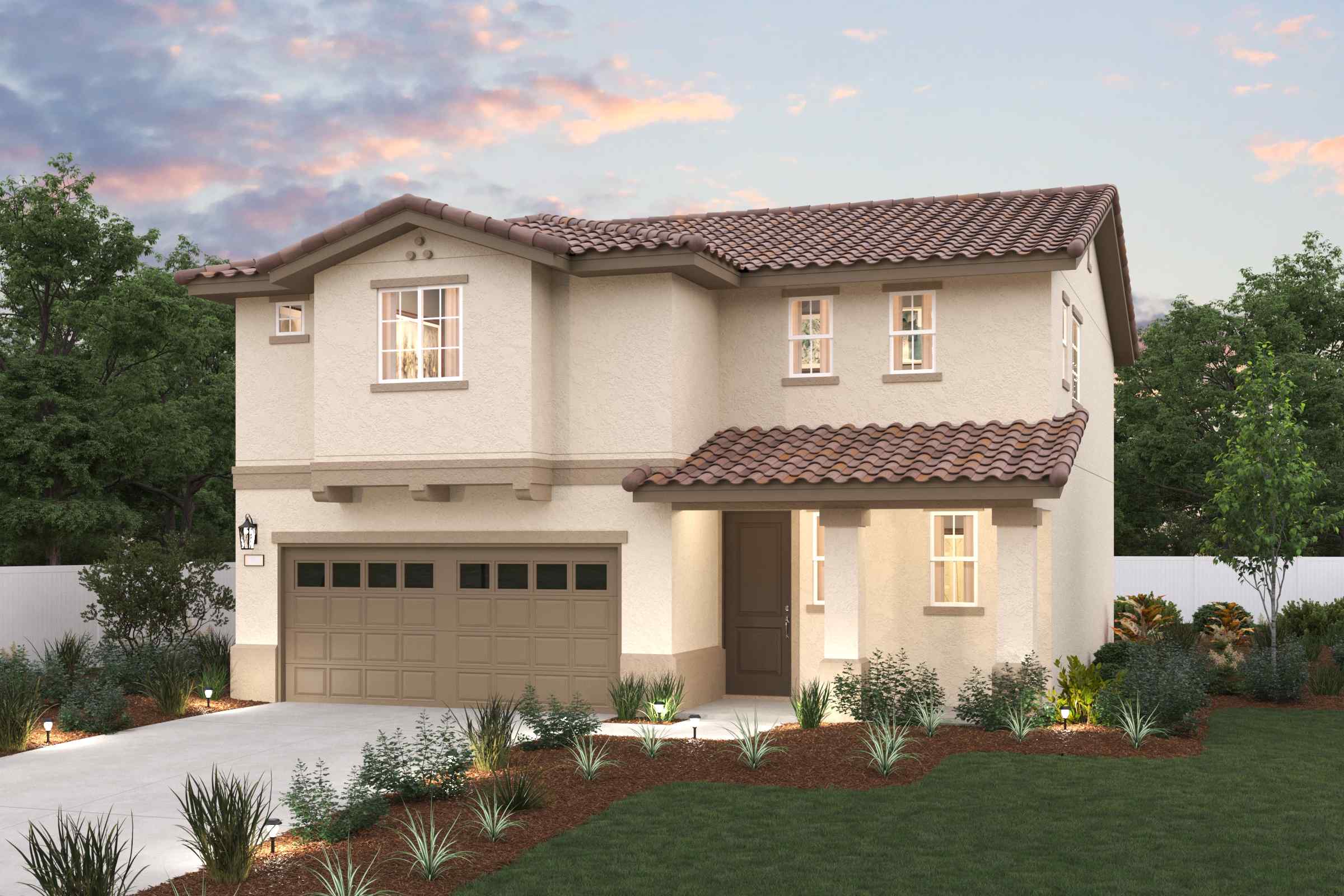 A house with a driveway with Adamson House in the background.