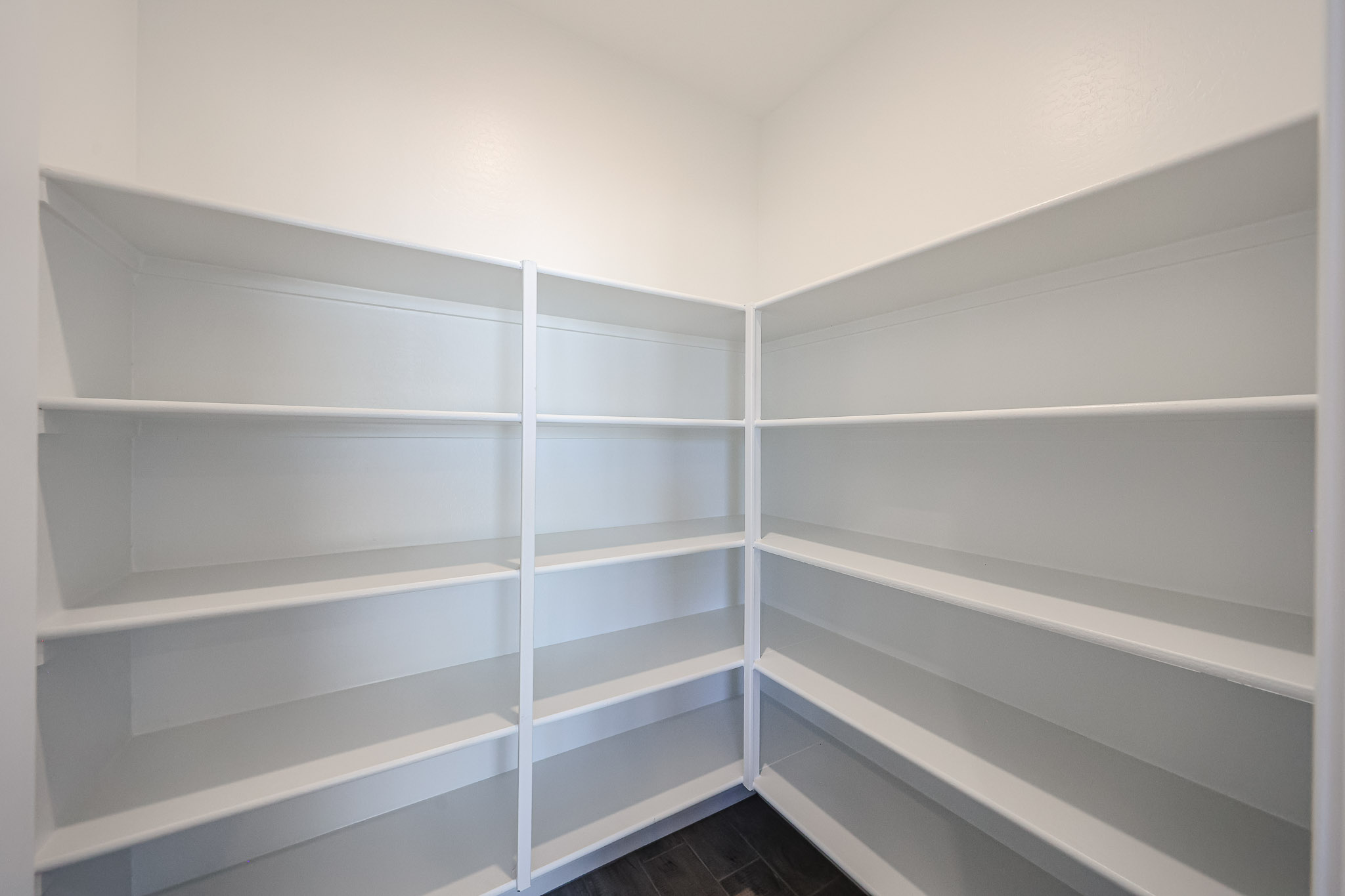 A white shelving unit.