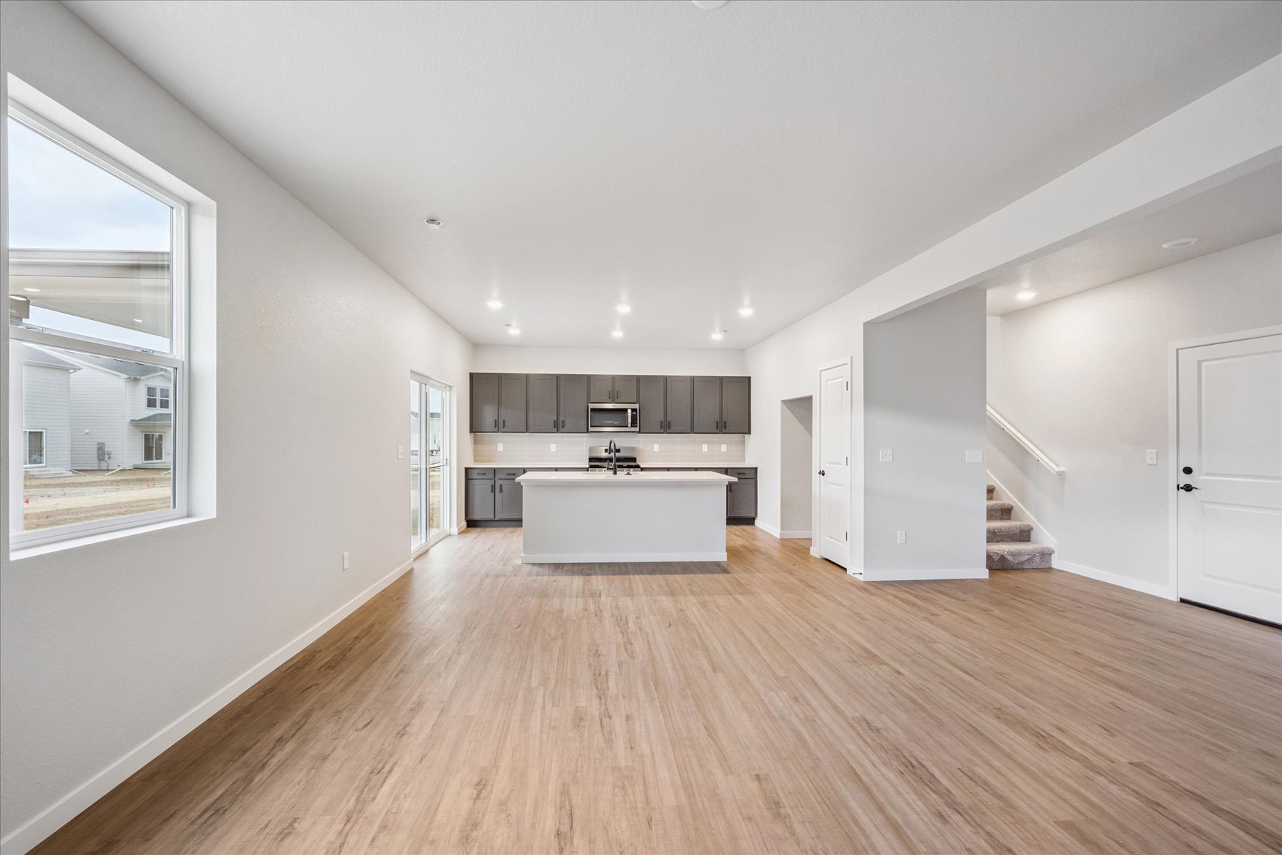 A large empty kitchen.
