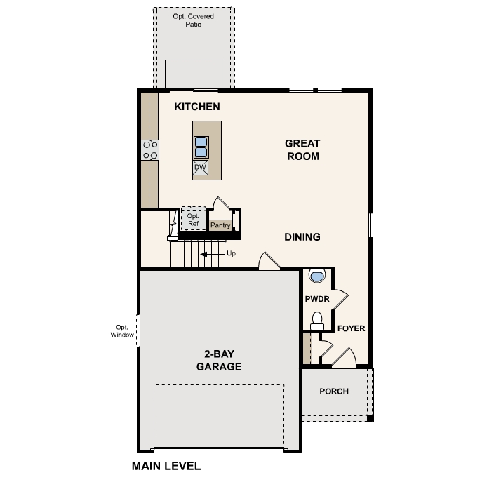 Diagram. Leyland Floorplan, Main Level