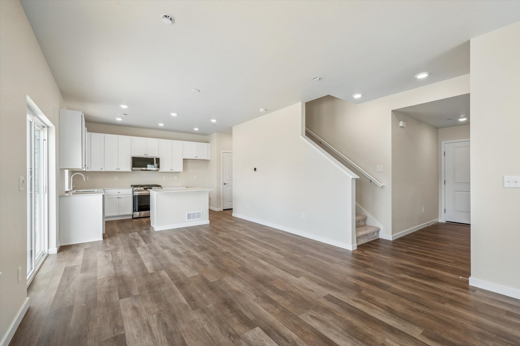 A large empty kitchen.