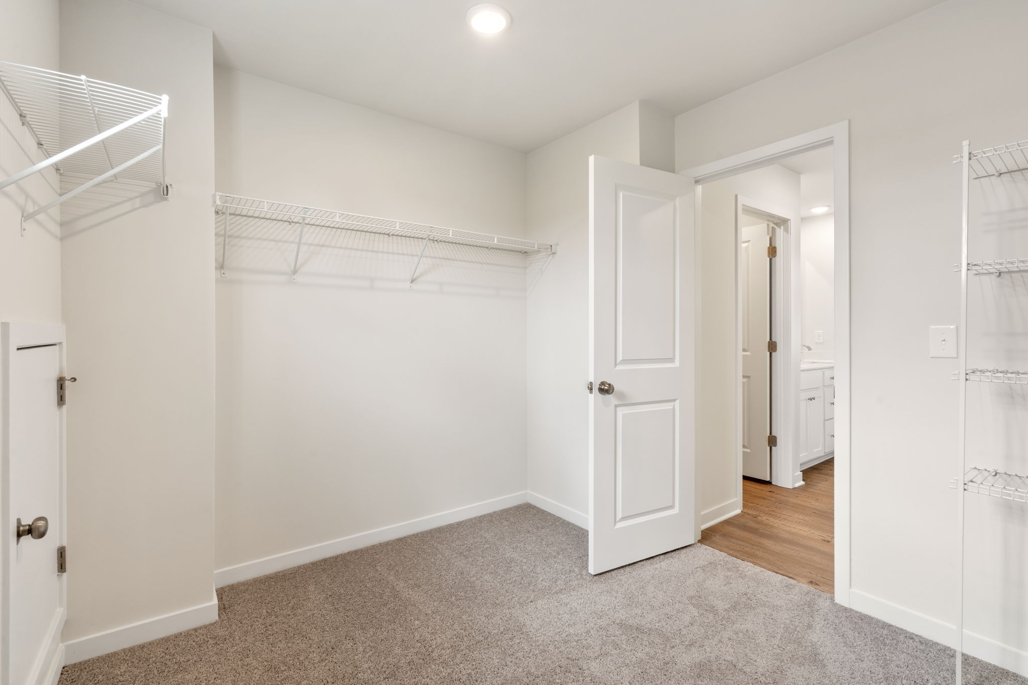A room with white walls.