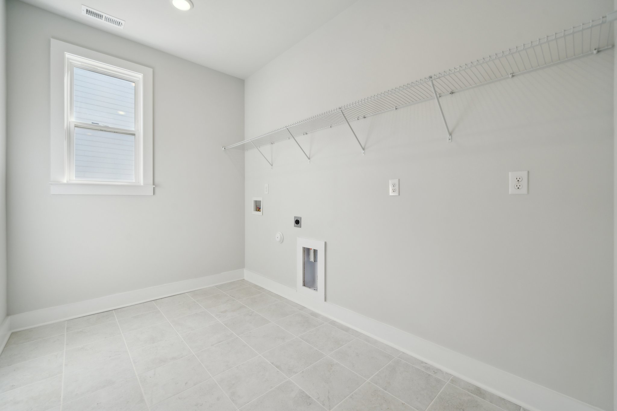 A room with white walls.