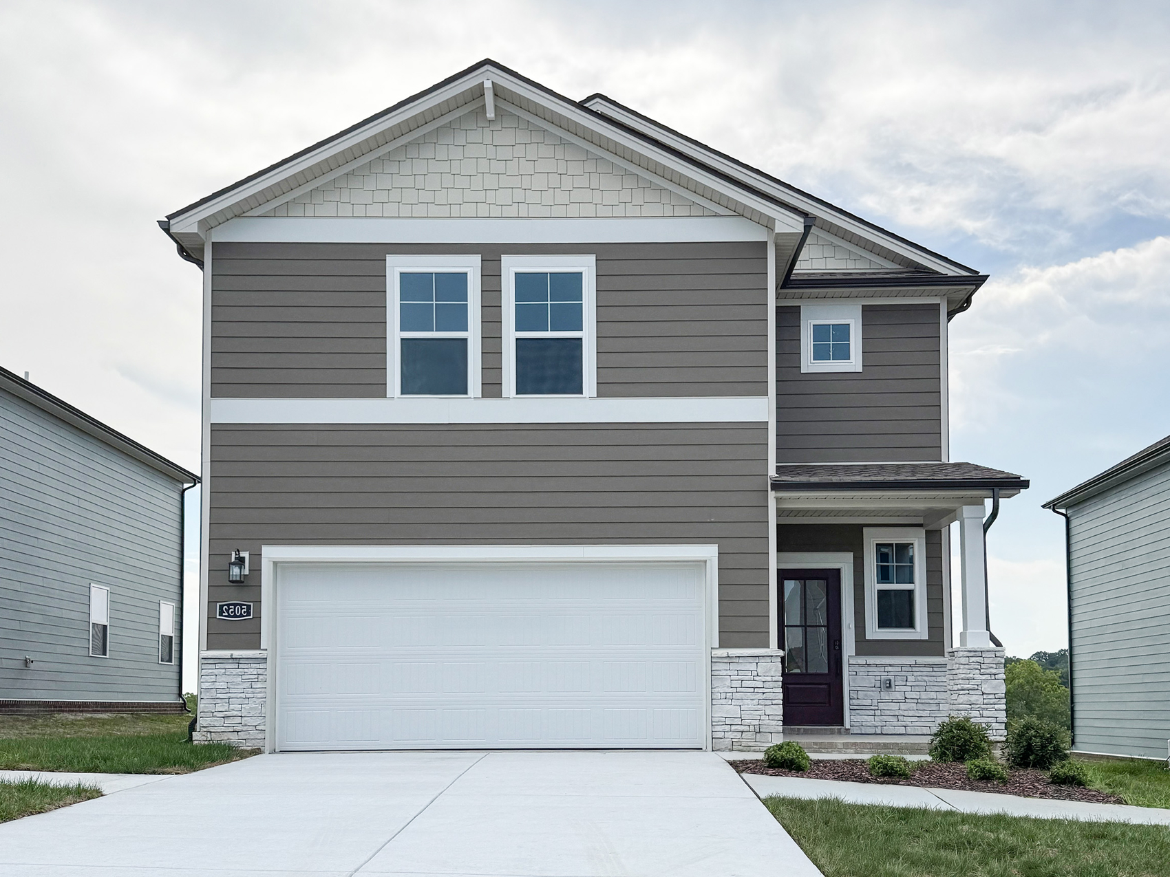 A house with garages.