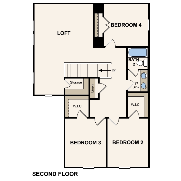 Jade plan, second floor