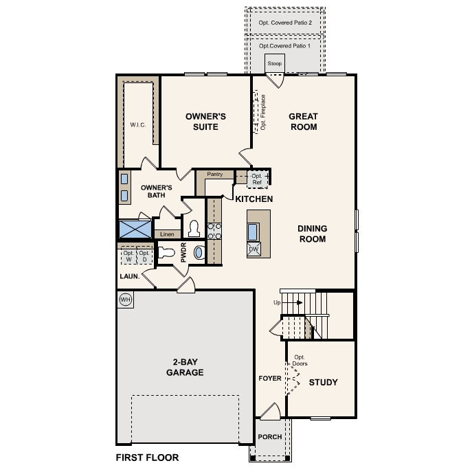 Norman plan, first floor