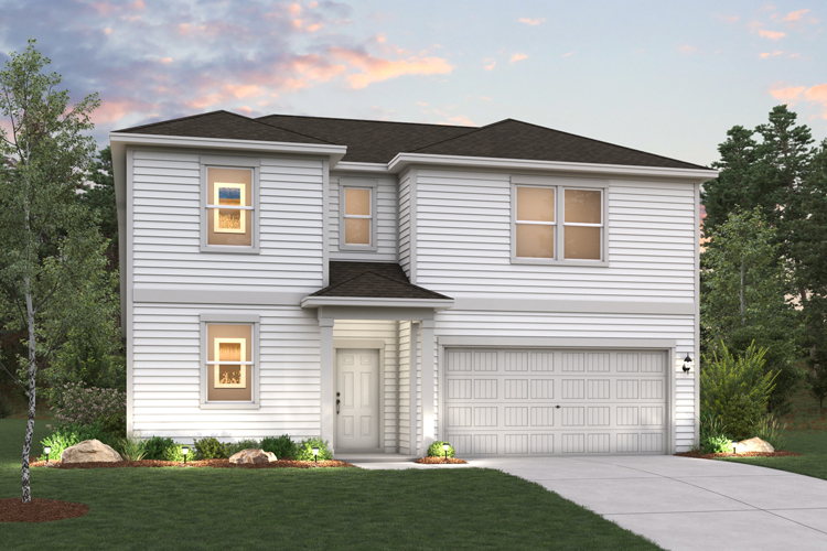 Savannah plan, elevation A without masonry