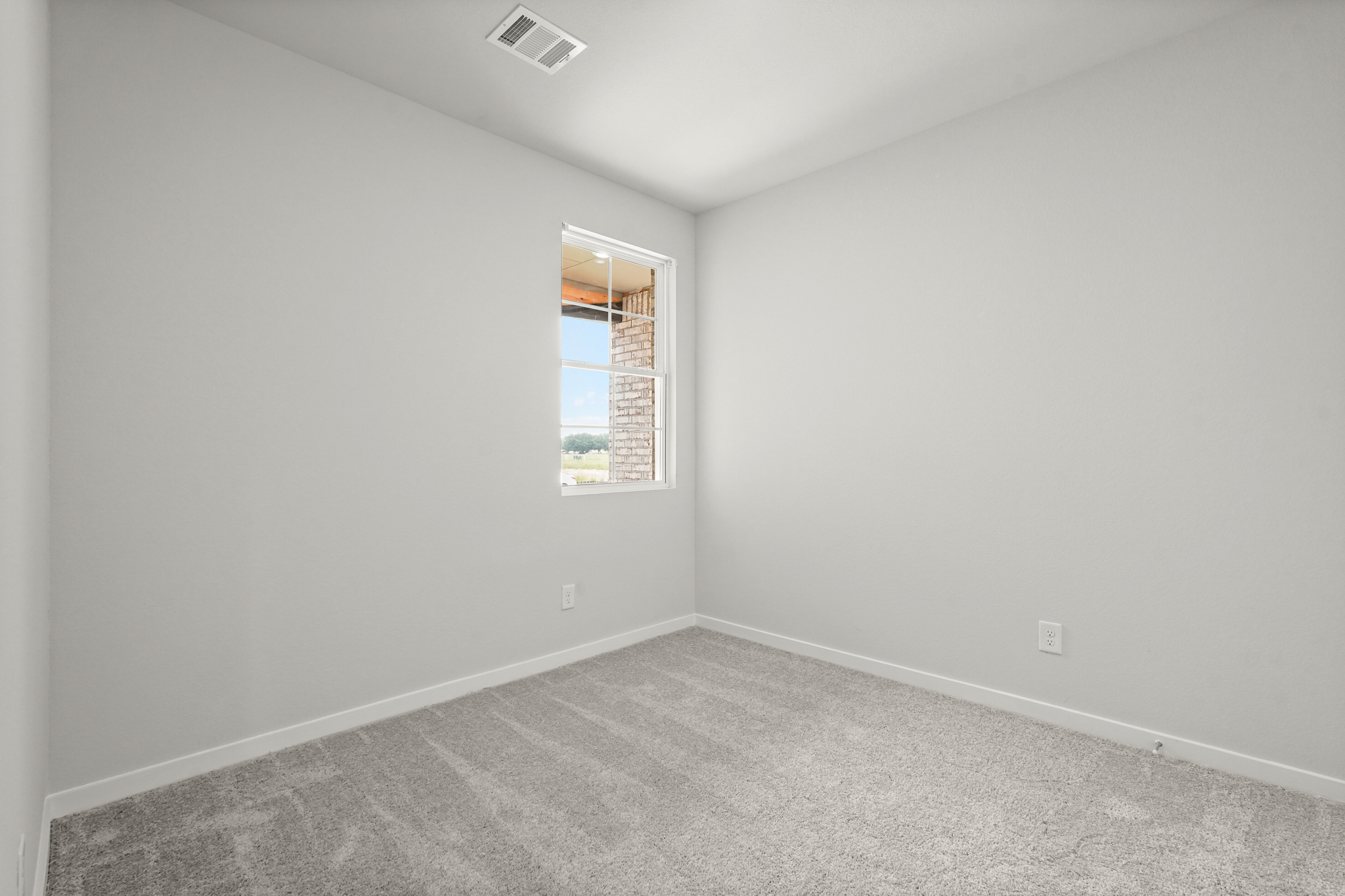 A room with a window.