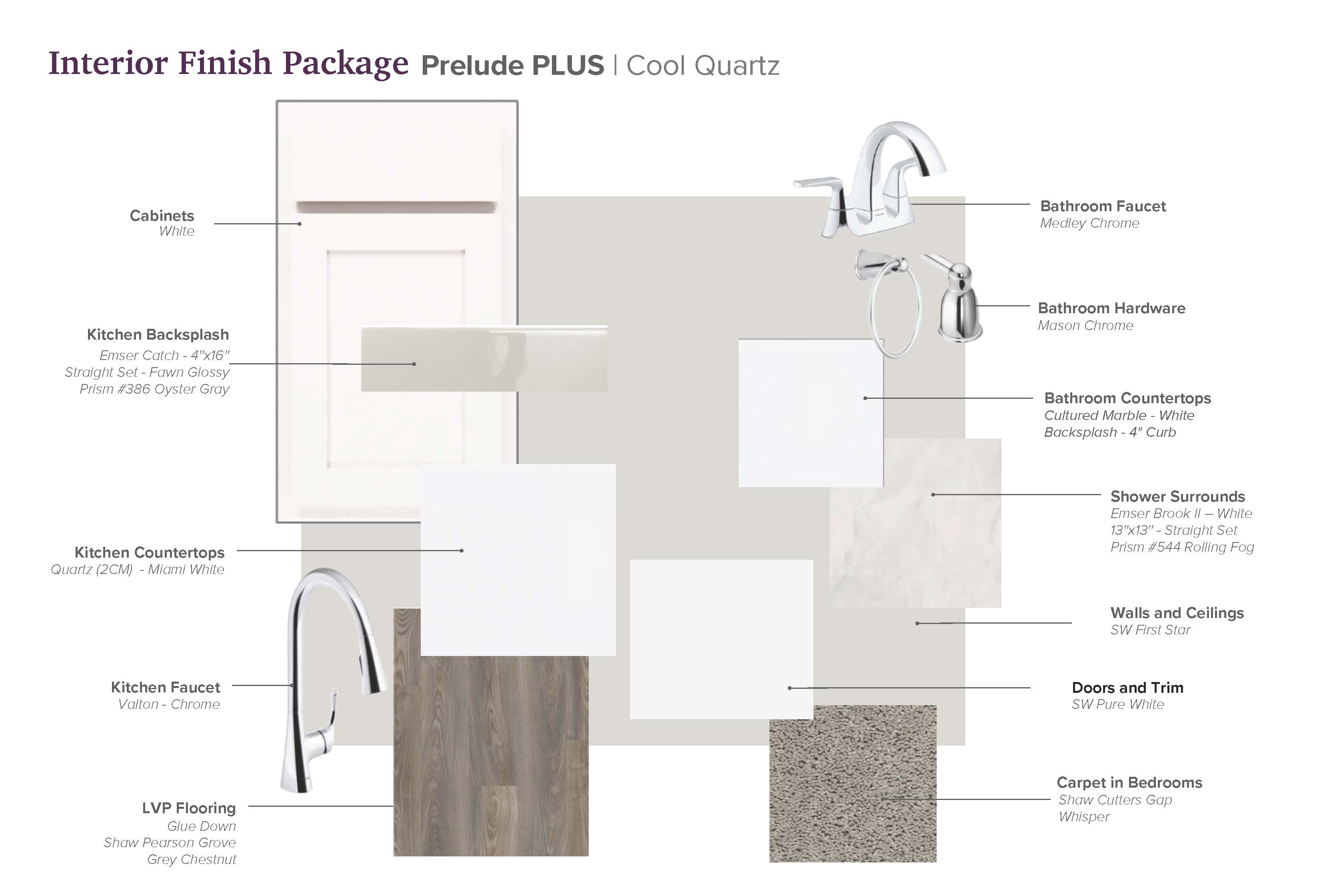 SA Interior Packages Prelude PLUS - Cool - White Cab - Quartz Miami White