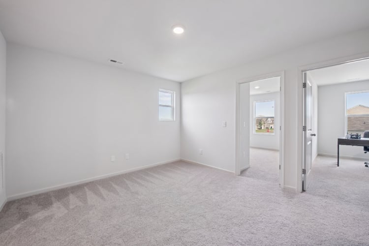 A room with white walls.